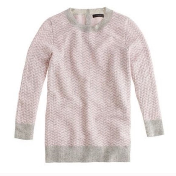 J. Crew Sweaters - JCrew Cashmere Herringbone Crewneck Sweater
